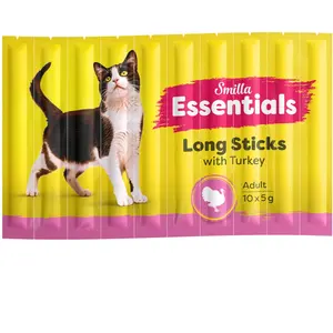 50x5g Essentials Dinde Sticks Smilla friandises pour chat pas cher
