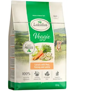 2 x 10 kg Lukullus Pressé à froid Veggie Croquettes pour Chien pas cher