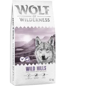 Wolf of Wilderness Adult Wild Hills, canard pour chien - 12 kg: neue Rezeptur pas cher