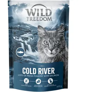 400g Wild Freedom Adult Cold River Saumon recette sans céréales croquettes pour chat pas cher