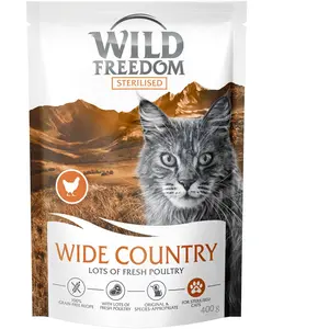 400g Wild Freedom Adult Wide Country Sterilised volaille - Croquettes pour chat pas cher