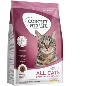 3kg Concept for Life All Cats Adult croquettes pour Chat pas cher