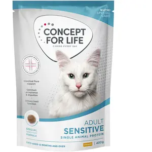 400g Concept for Life CAT Sensitive croquettes pour chat pas cher