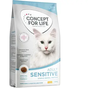10kg Concept for Life CAT Sensitive croquettes pour chat pas cher