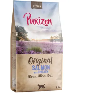 6.5kg Purizon Kitten Saumon avec poulet - sans céréales croquettes pour chat pas cher