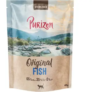 400g Purizon Sterilised Adult poisson - sans céréales croquettes pour chat pas cher