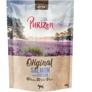 400g Purizon Kitten Saumon avec poulet - sans céréales croquettes pour chat pas cher