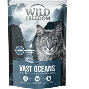 400g Wild Freedom Adulte "Vast Oceans" à la maquereau - recette sans céréales croquettes pour chat pas cher