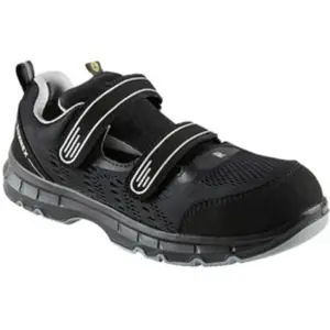 RUNNEX S1Ps ESD-Sicherheitsklettsandalen Flexstar 5116 Schwarz/Grau-45 pas cher