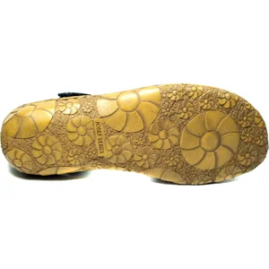 Sandales - JOSEF SEIBEL - Rosalie 42 - Cuir - Noir - Fermeture Scratch pas cher