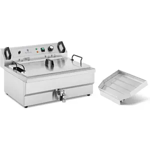Comparateur de prix : ROYAL CATERING Friteuse À Beignets Friteuse À Donut Friteuse Pâtisserie Inox 16 l 3000 W