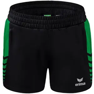 Erima Six Wings Worker Short Dames - Smaragd / Zwart | Maat: 44 pas cher
