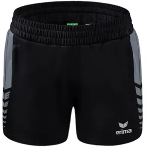 Erima Six Wings Worker Short Dames - Slate Grey / Zwart | Maat: 36 pas cher