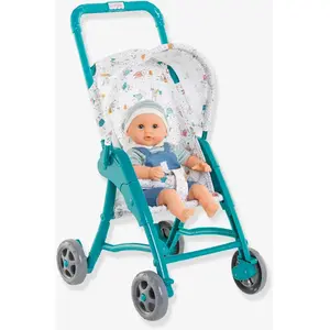 Poussette oursons - COROLLE - Accessoire Poupon 30cm - Bleu - Dès 18 mois