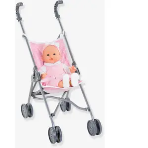 Mes Accessoires Poupons Corolle Bb36/42/52 Poussette Canne Rose