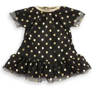 Corolle Corolle MC ROBE NOIRE POIS OR pas cher