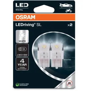 2 ampoules w21/5w osram ledriving sl white non homologué