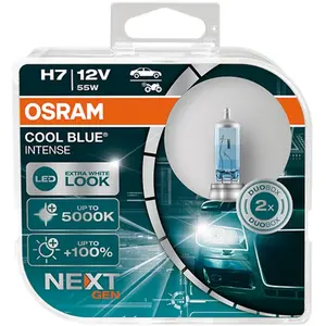 Comparateur de prix : OSRAM Ampoules de voitures halogènes COOL BLUE® INTENSE H7 12V 55W