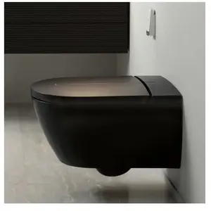 Villeroy & Boch ViClean - Elektronisch bidet met keramiek, Rimless, CeramicPlus, SoftClosing, Pure Black V0E200R7 pas cher