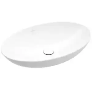 Villeroy & Boch, Lavabo, Vasque à poser Loop & Friends, ovale, 620x420x120mm, sans trop-plein, sans trou pour robinetterie (420 mm, 620 mm)