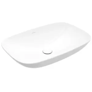 Villeroy & Boch, Lavabo, Vasque à poser Loop & Friends, rectangulaire, 560x380x120mm, avec trop-plein, sans trou pour (380 mm, 560 mm) pas cher