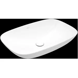 Villeroy & Boch, Lavabo, Vasque à poser Loop & Friends, rectangulaire, 620x420x120mm, avec trop-plein, sans trou pour (420 mm, 620 mm) pas cher