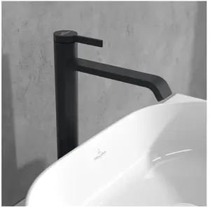 Mitigeur lavabo surélevé VILLEROY ET BOCH Dawn sans tirette Matt Black pas cher