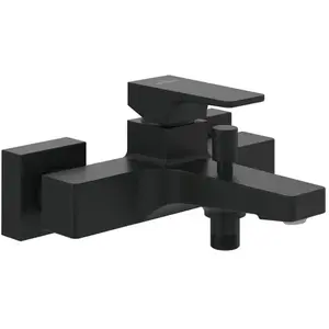 Mitigeur bain douche mécanique VILLEROY ET BOCH Architectura Square Noir mat pas cher