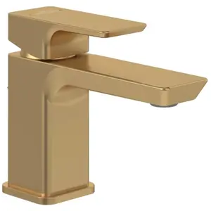 Mitigeur lavabo compact VILLEROY ET BOCH Subway 3.0 avec tirette Brushed Gold pas cher