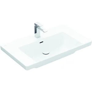 Villeroy & Boch, Lavabo, V&B lavabo armoire SUBWAY 3.0 800x470mm sans lavabo sans robinetterie blanc (470 mm, 800 mm)