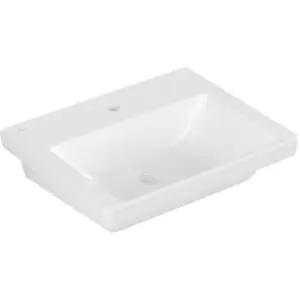 Villeroy & Boch, Lavabo, V&B lavabo armoire SUBWAY 3.0 550x440mm o ÜL m HL stone white C+ (440 mm, 550 mm)