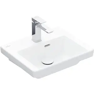 Villeroy & Boch, Lavabo, V&B lave-mains SUBWAY 3.0 450x370mm o ÜL avec HL we C+ (370 mm, 450 mm)