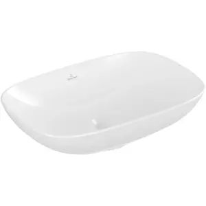 Vasque - VILLEROY & BOCH - Loop & Friends - Rectangulaire - Céramique - Stone White pas cher