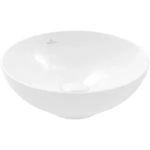 Villeroy & Boch Loop & friends opzetwastafel 38cm rond met overloop witVendu parbol