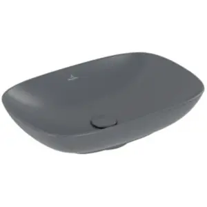 Villeroy & Boch, Lavabo, Vasque à poser V&B LOOP & FRIENDS avec PLUS 560x380mm graphite C+ (380 mm, 560 mm)