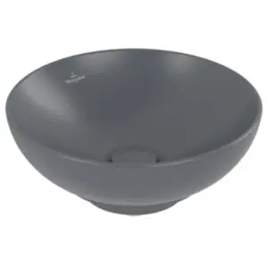 Villeroy & Boch, Lavabo, V&B lavabo à poser LOOP & FRIENDS sans PLL d= 380mm graphite C+ (380 mm, 380 mm)
