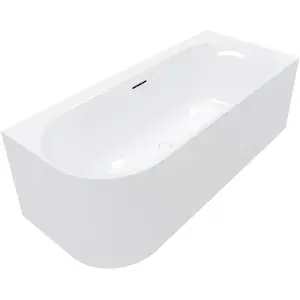 Villeroy & Boch Loop & friends half vrijstaand bad - 180x80cm - hoek r... pas cher