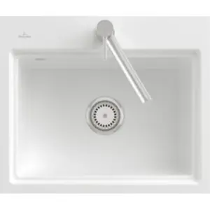 Villeroy & Boch, Évier, V&B Evier SUBWAY STYLE 60 S 60x51cm mtr. alu brossé excent. graphit (Evier encastré, 51 cm, 60 cm)