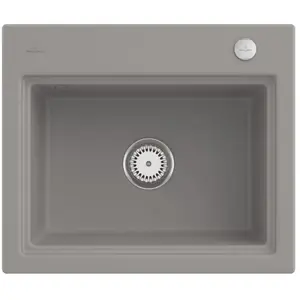 Evier - VILLEROY & BOCH - Subway Style 60 S - Céramique - Vidage automatique - 1 bac pas cher