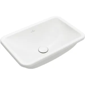 Villeroy & Boch, Lavabo, V&B lavabo encastré LOOP & FRIENDS avec lavabo rectangulaire 600x405mm blanc C+ (410 mm, 605 mm)