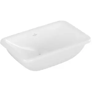 Vasque 51 x 34 rectangle à poser VILLEROY ET BOCH Loop & Friends TitanCeram blanche sans trop pleinVendu parcdiscount