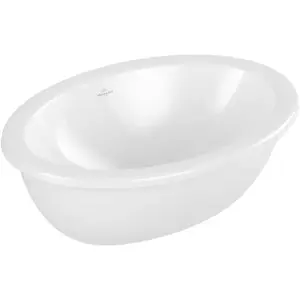 Vasque 57 x 41 ovale à poser VILLEROY ET BOCH Loop & Friends TitanCeram blanche sans trop plein pas cher