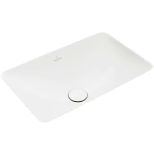Villeroy & Boch Loop&Friends - Inbouw wastafel, 54x34 cm, zonder overloop, CeramicPlus, alpine wit 4A5701R1