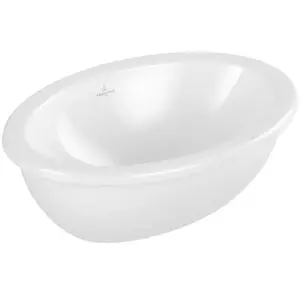 Vasque 50,5 x 36 ovale à poser VILLEROY ET BOCH Loop & Friends TitanCeram blanche sans trop pleinVendu pargalaxus