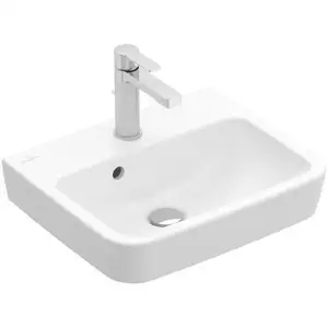 Villeroy & Boch, Lavabo, V&B Lave-mains O.NOVO 500x370mm avec cuvette de rétention we C+ (370 mm, 500 mm)