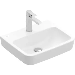 Villeroy & Boch, Évier, V&B lave-mains O.NOVO 450x370mm sans cuvette blanc (37 cm, 45 cm)