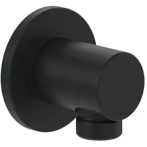 Coude de raccordement mural VILLEROY ET BOCH Universal rond Noir mat pas cher