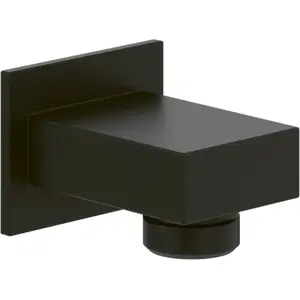 Coude de raccordement mural VILLEROY ET BOCH Universal Showers rectangle Matt Black pas cher