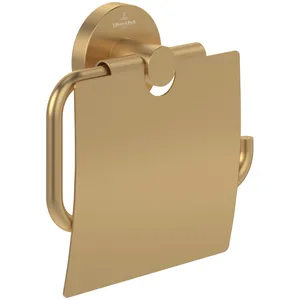 Villeroy & Boch, Dérouleur de papier toilette, Elements - Distributeur de papier toilette Tender avec couvercle, 134 x 38 x 132 mm