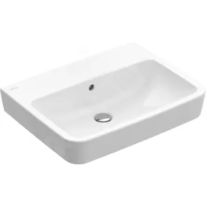 Villeroy & Boch, Lavabo, V&B lavabo à poser O.NOVO 65x46cm sans HL avec PLC blanc (460 mm, 650 mm)